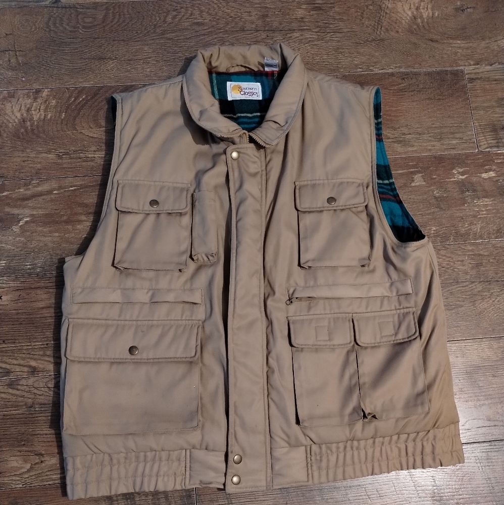 Vintage Southern classics quilted vest